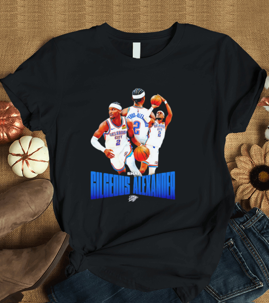 Oklahoma City Thunder Shai Gilgeous-Alexander 2 Basketball Jersey T-Shirt