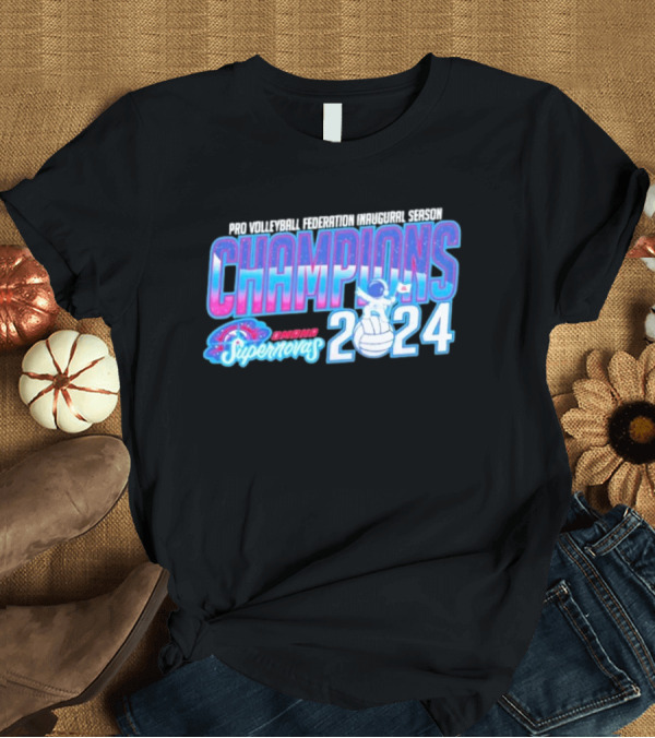 T-Shirt: Pro Volleyball Federation Inaugural Season Champions Omaha Supernovas Astronaut 2024 T-Shirt Pro Volleyball Federation Inaugural Season Champions Omaha Supernovas Astronaut 2024 T-Shirt