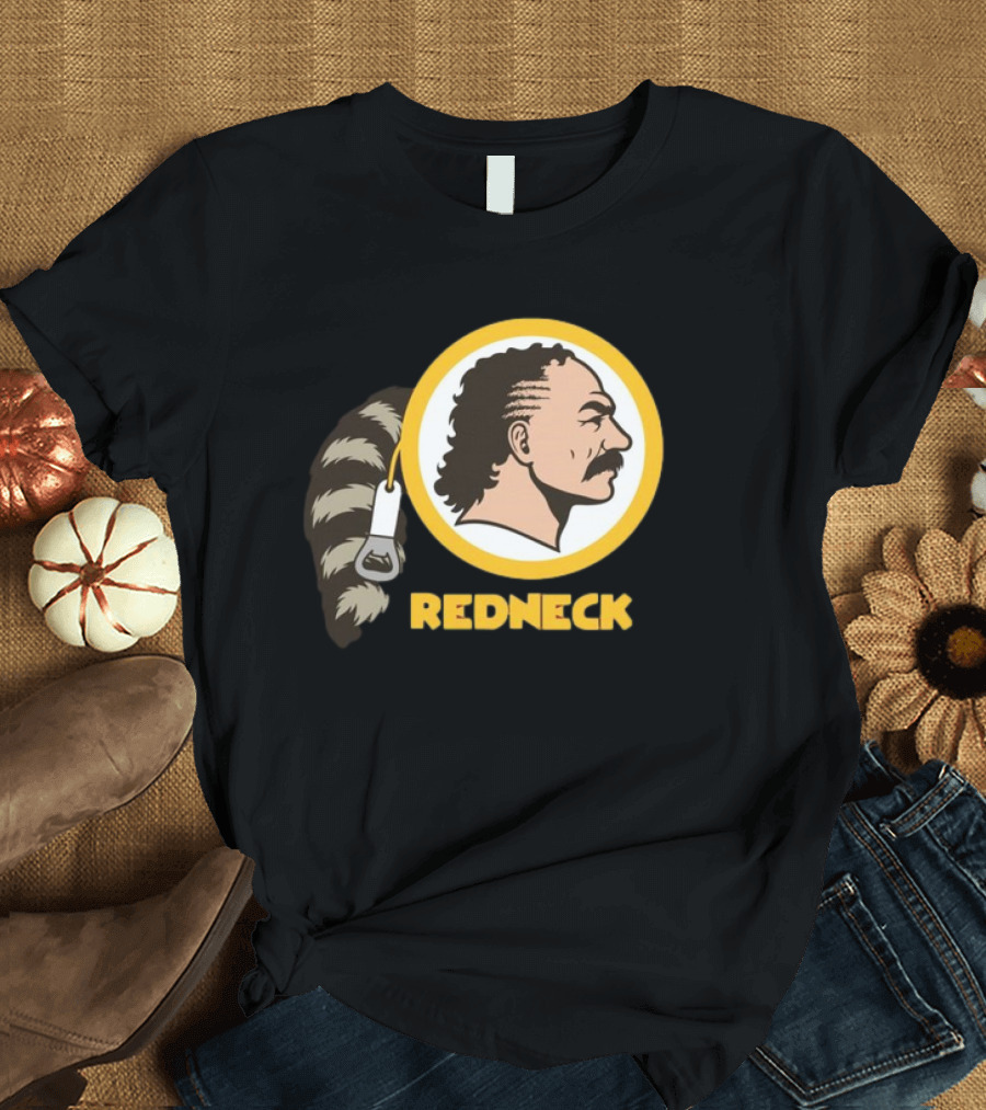 Redneck Team Washington Redskins Raccoon Tail Logo T-Shirt