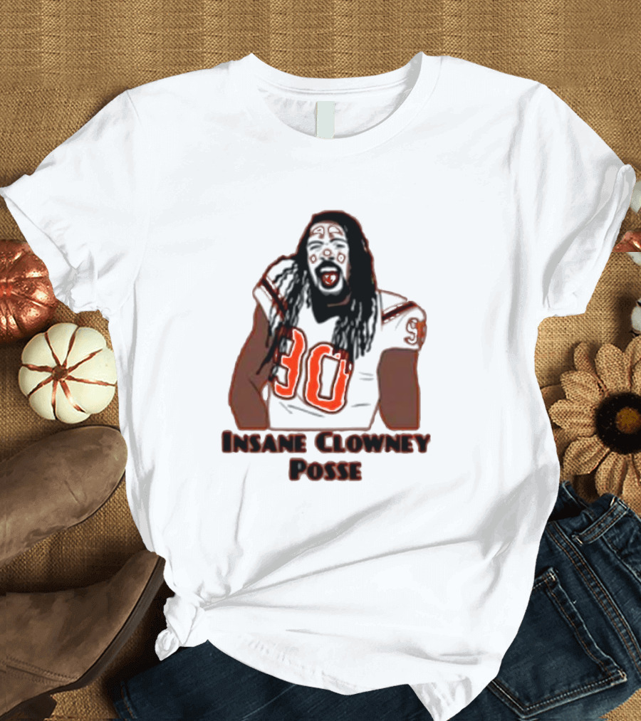 Insane Clowney Posse Player Number 90 Football Themed T-Shirt