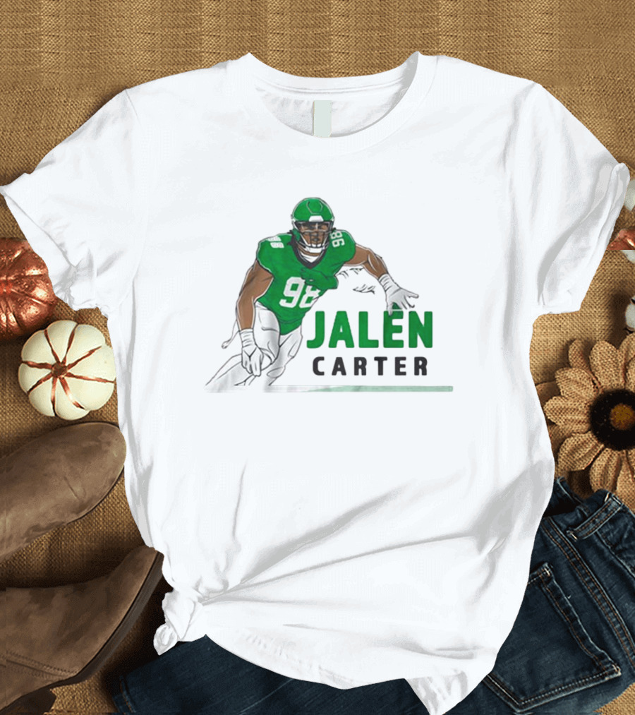 Jalen Carter 98 Philadelphia Eagles Big Dawg Pose NFL T-Shirt