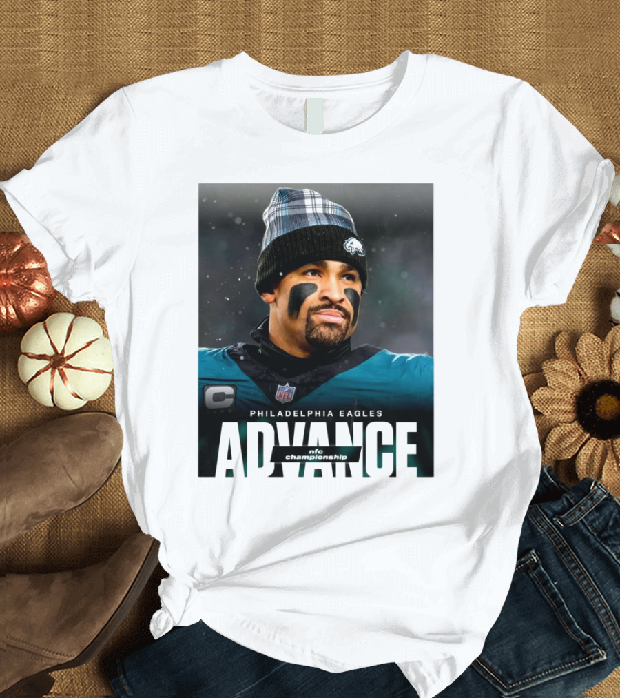 Philadelphia Eagles Advance to NFC Championship Jalen Hurts T-Shirt