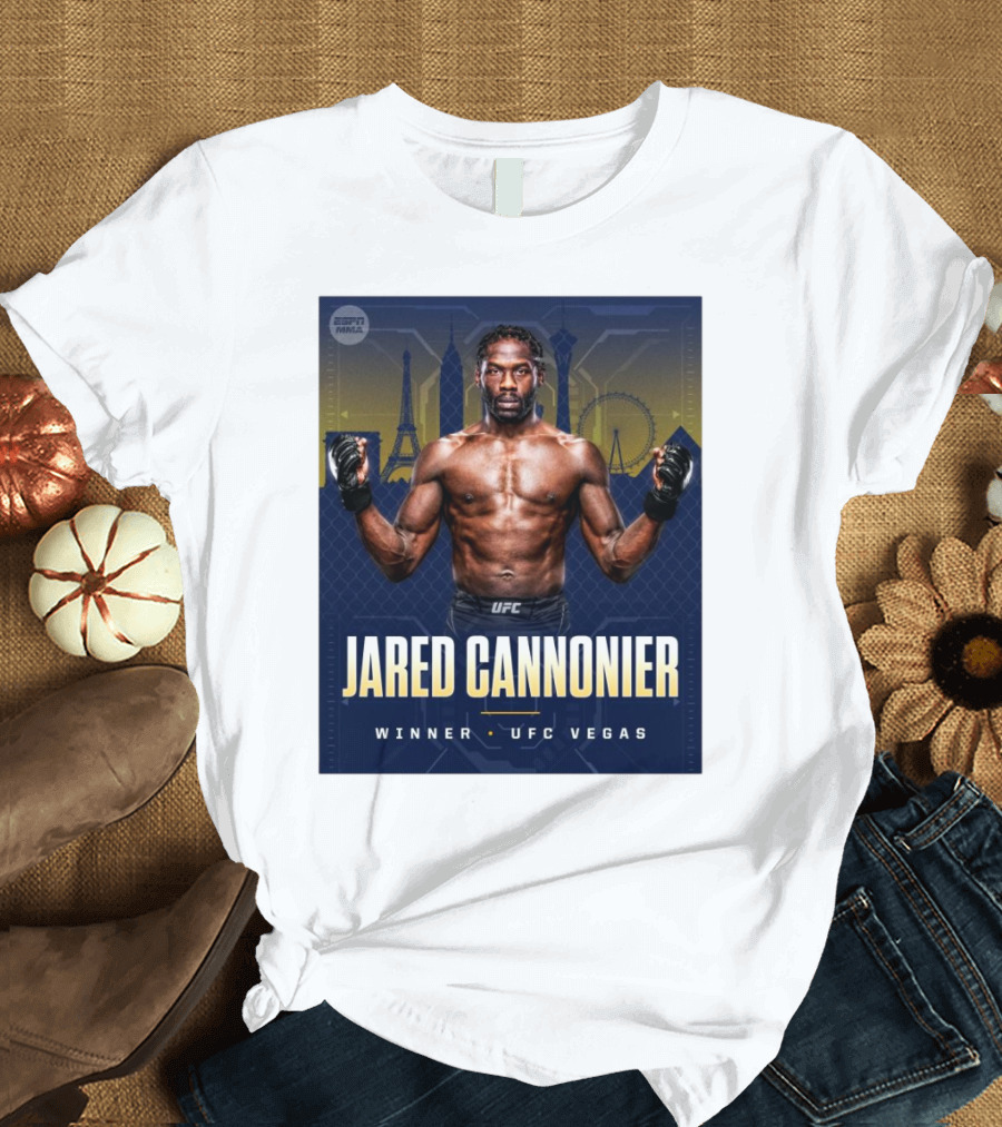 Jared Cannonier Winner UFC Vegas Iconic Victory T-Shirt