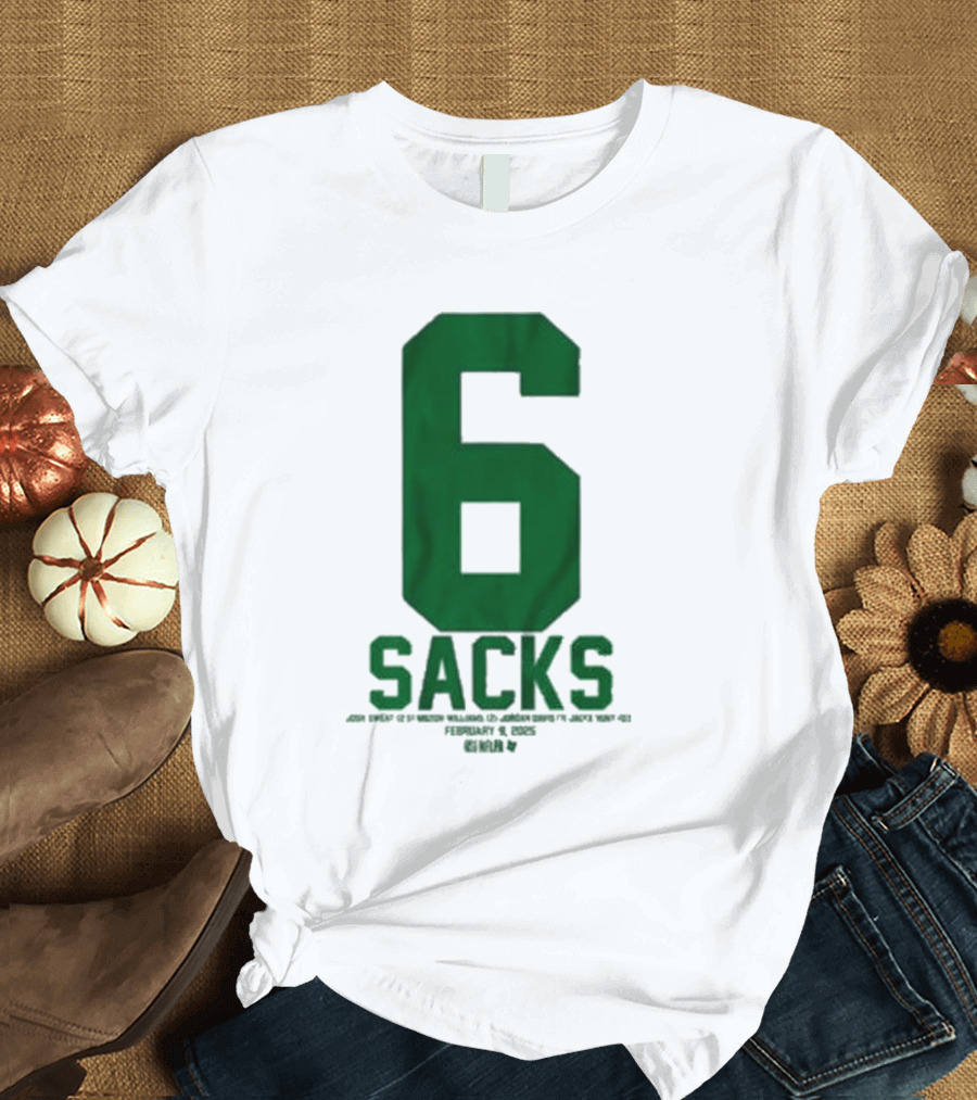 Josh Sweat Milton Williams Jordan Davis Jalyx Hunt 6 Sacks T-Shirt