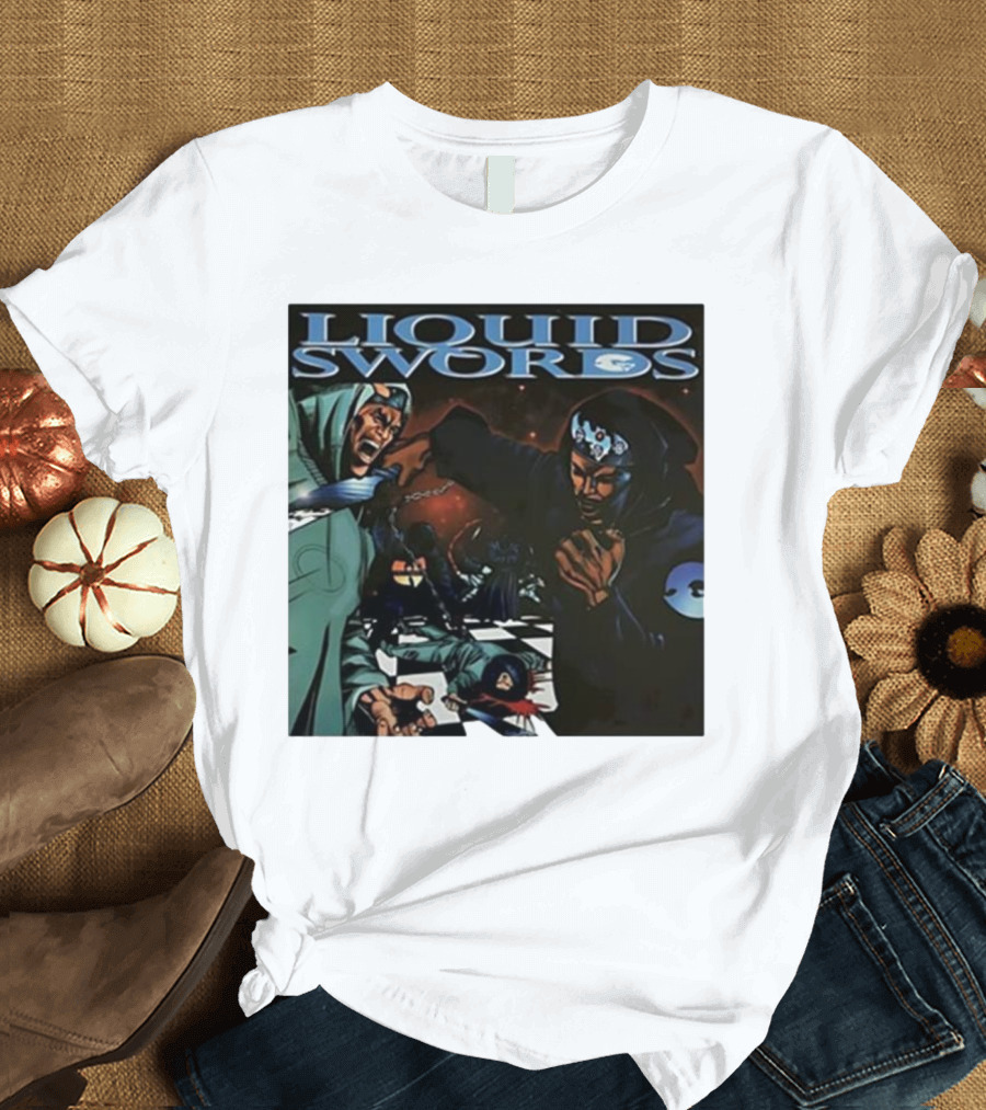 Liquid Swords Wu-Tang Clan Inspired Martial Arts Chess Combat Scene T-Shirt