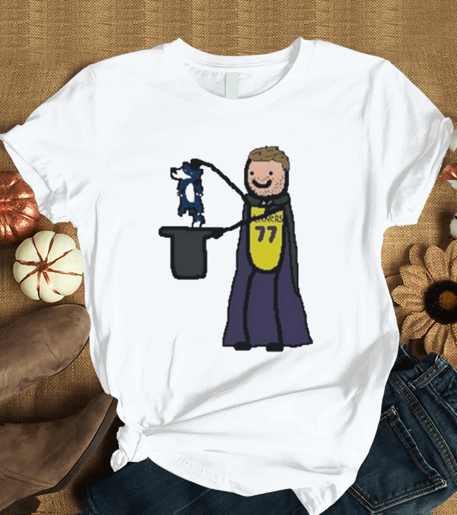 Luka Doncic 77 Lakers Magic Cartoon T-Shirt