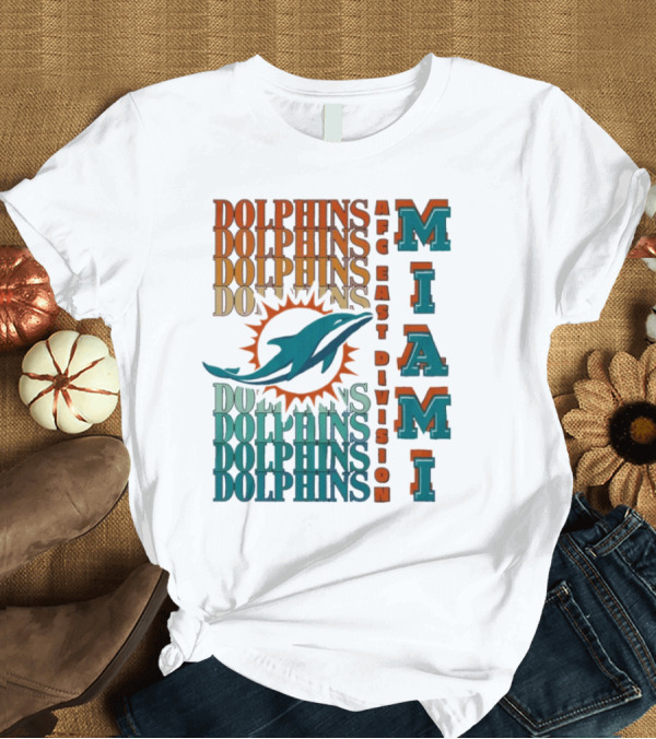T-Shirt: MIAMI Dolphins AFC East Division T-Shirt MIAMI Dolphins AFC East Division T-Shirt
