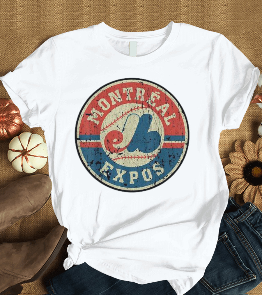 Montreal Expos Vintage Baseball Circle Emblem T-Shirt