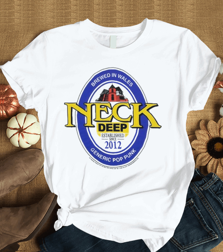 Neck Deep Generic Pop Punk Brewed in Wales 2012 T-Shirt