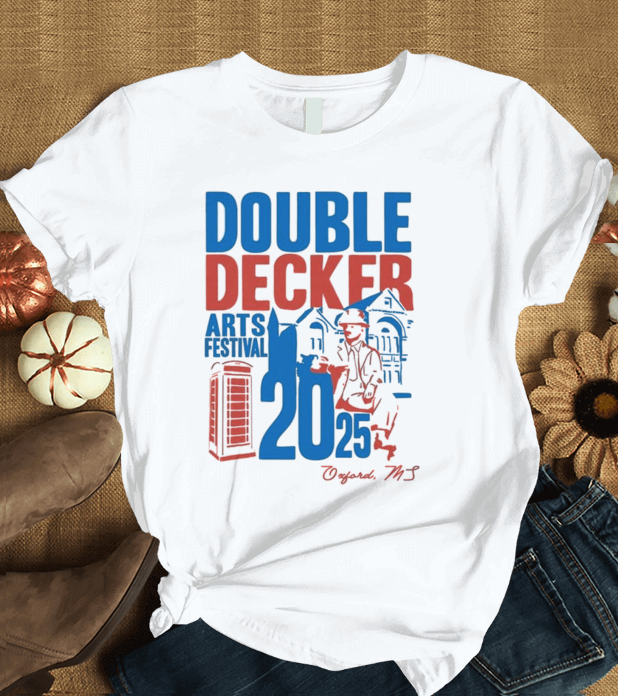 Ole Miss Rebels Double Decker Arts Festival 2025 Oxford MS T-Shirt