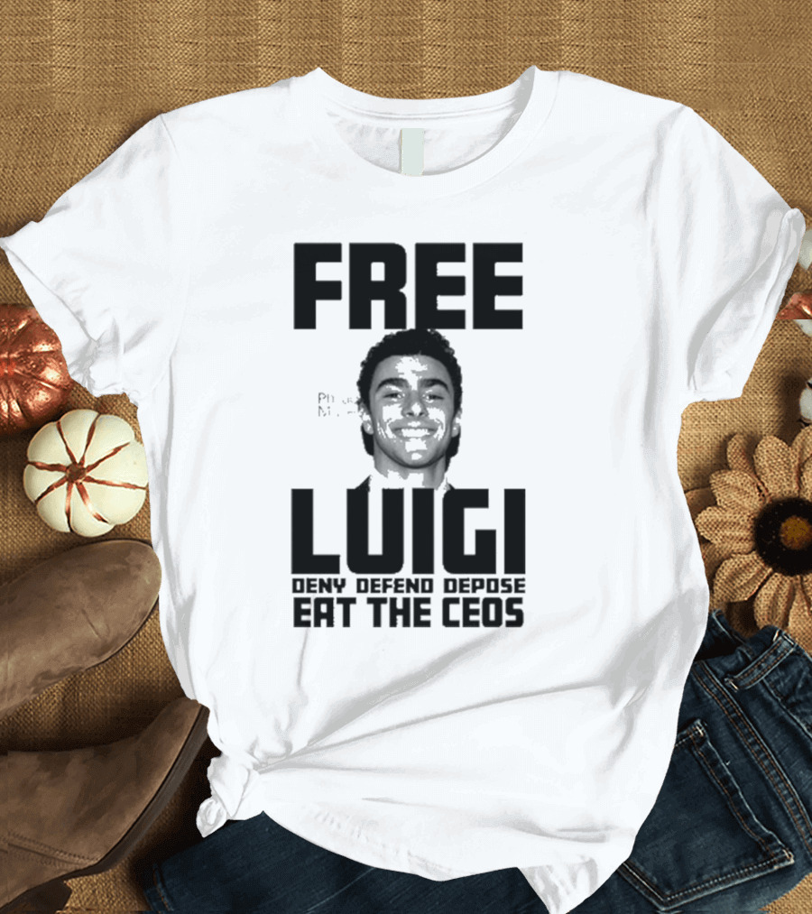 Portland USA Free Luigi Deny Defend Depose Eat The Ceos T-Shirt