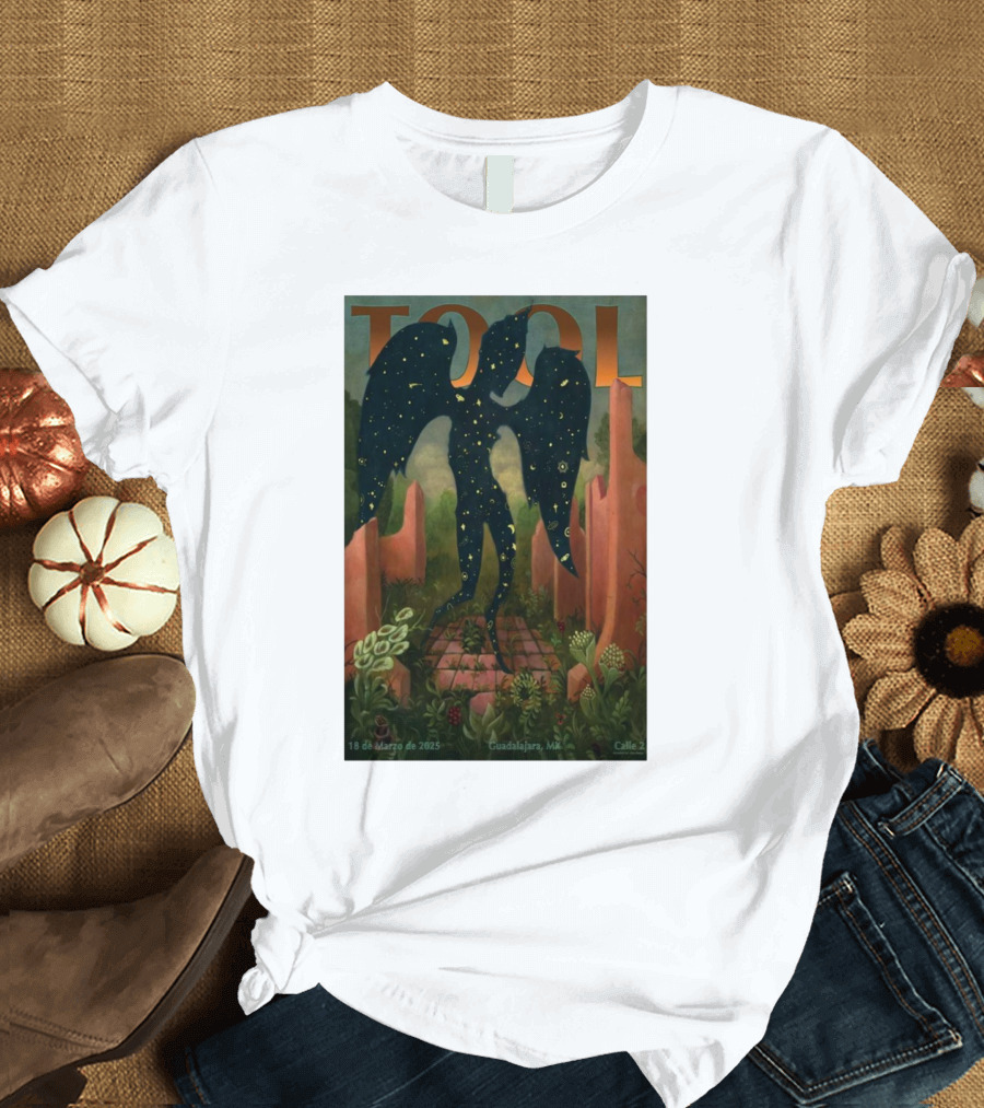 Tool March 18 2025 Calle 2 Guadalajara Mexico T-Shirt