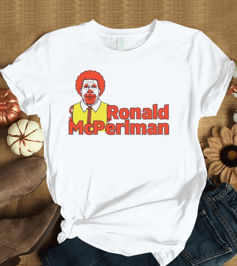 Ronald McPerlman McDonalds and Ron Perlman Crossover T-Shirt