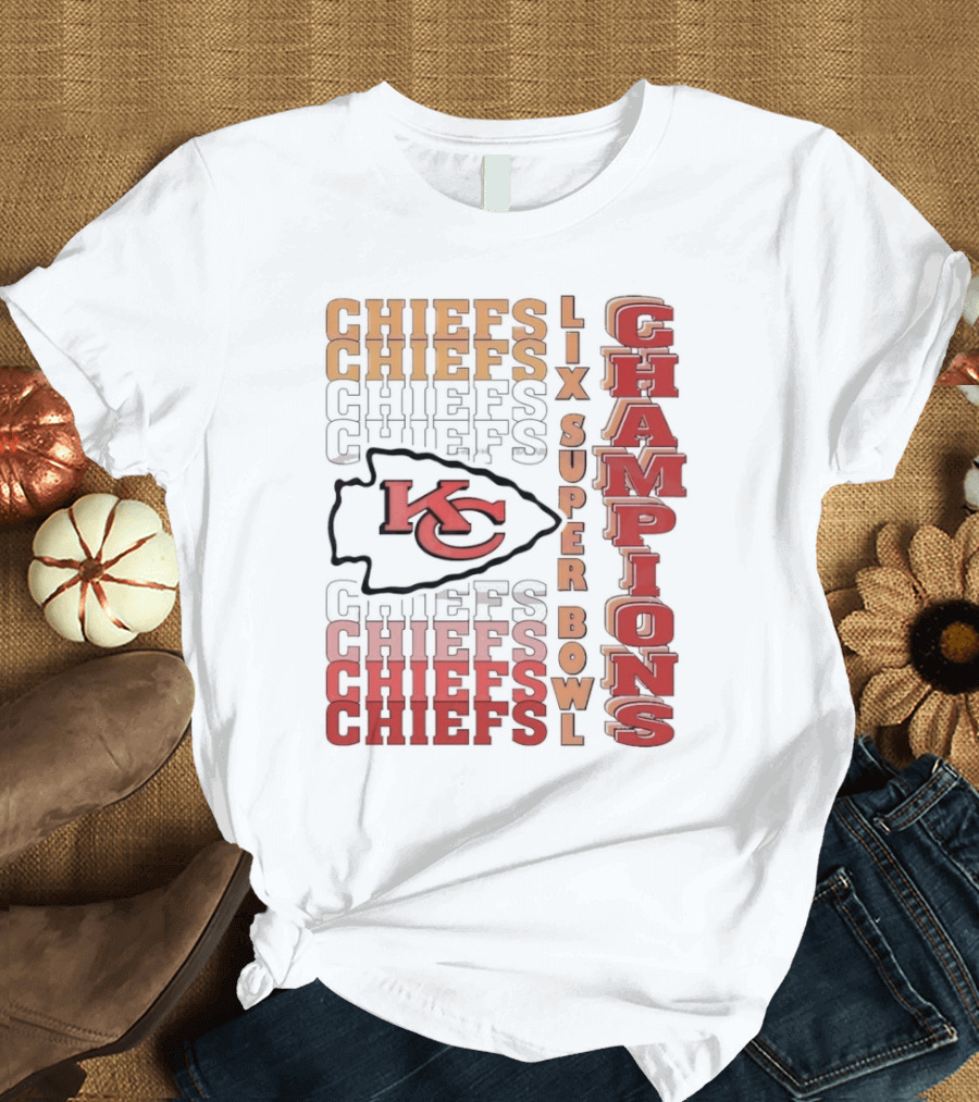 Chiefs Chiefs LIX Super Bowl Champions KC T-Shirt