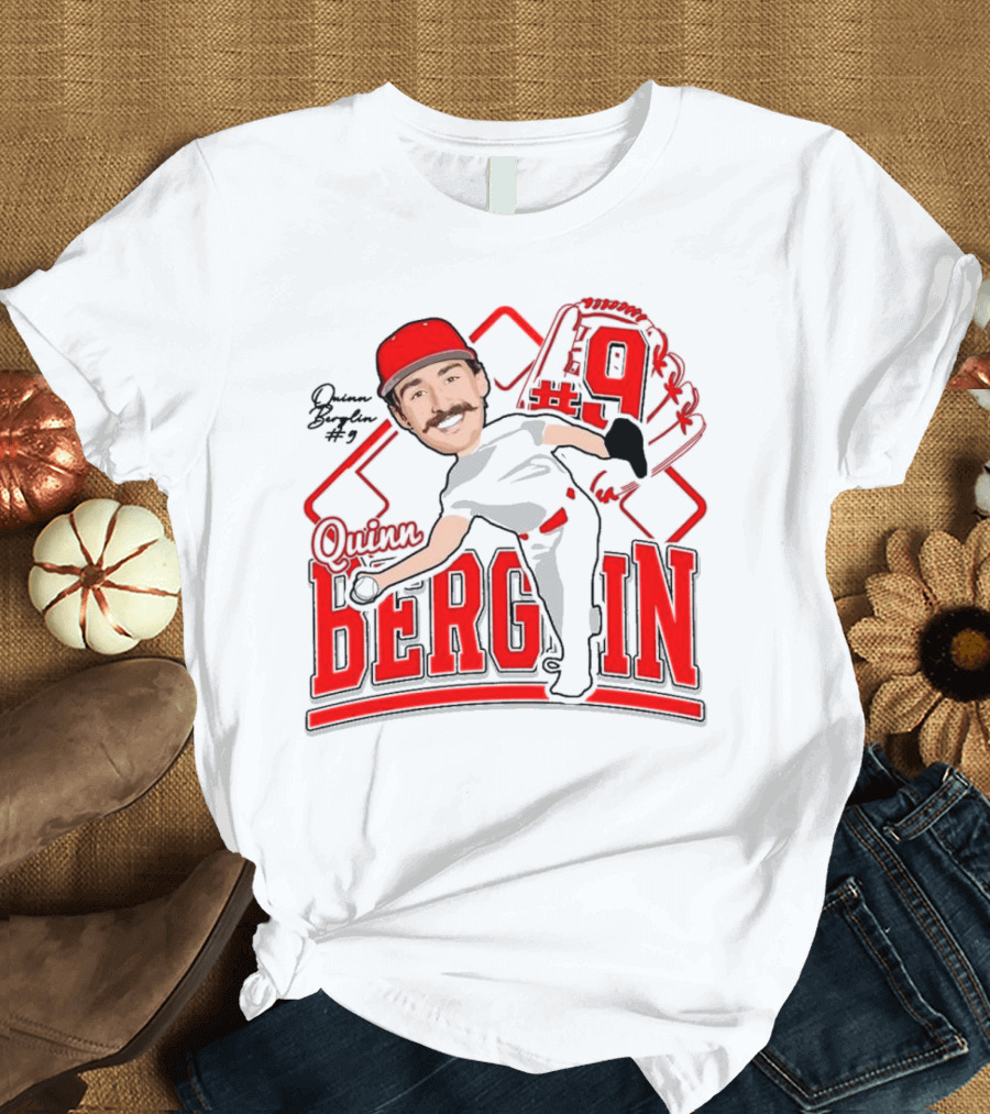 Quinn Berglin Baseball 2025 Glove Number 9 T-Shirt