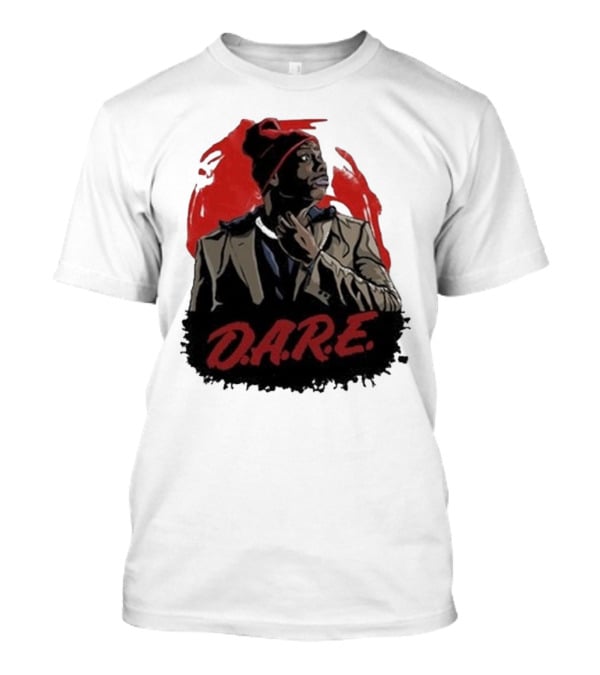 Tyrone D.A.R.E. Red Jacket Beanie Mock Hilarious Character Style T-Shirt