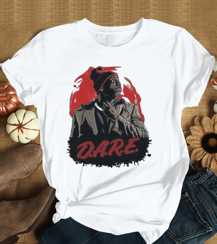 Tyrone D.A.R.E. Red Jacket Beanie Mock Hilarious Character Style T-Shirt