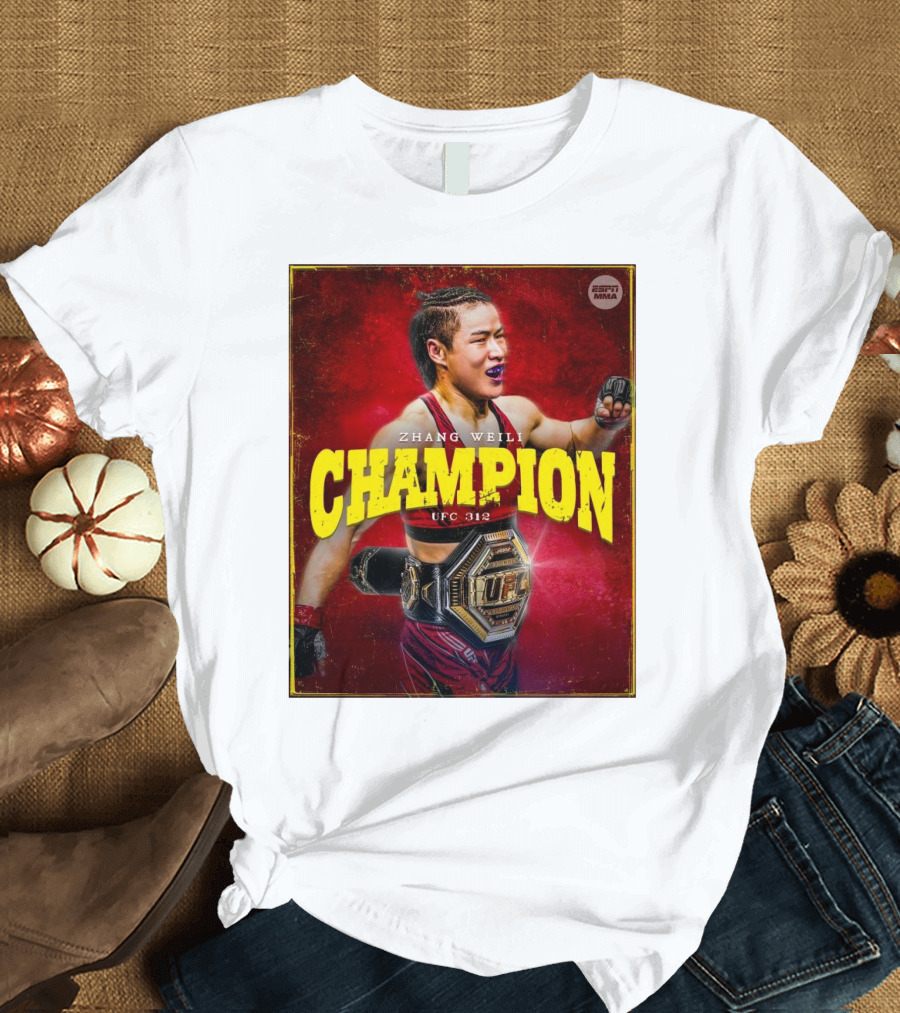 Zhang Weili UFC 312 Champion Women's Strawweight Division T-Shirt