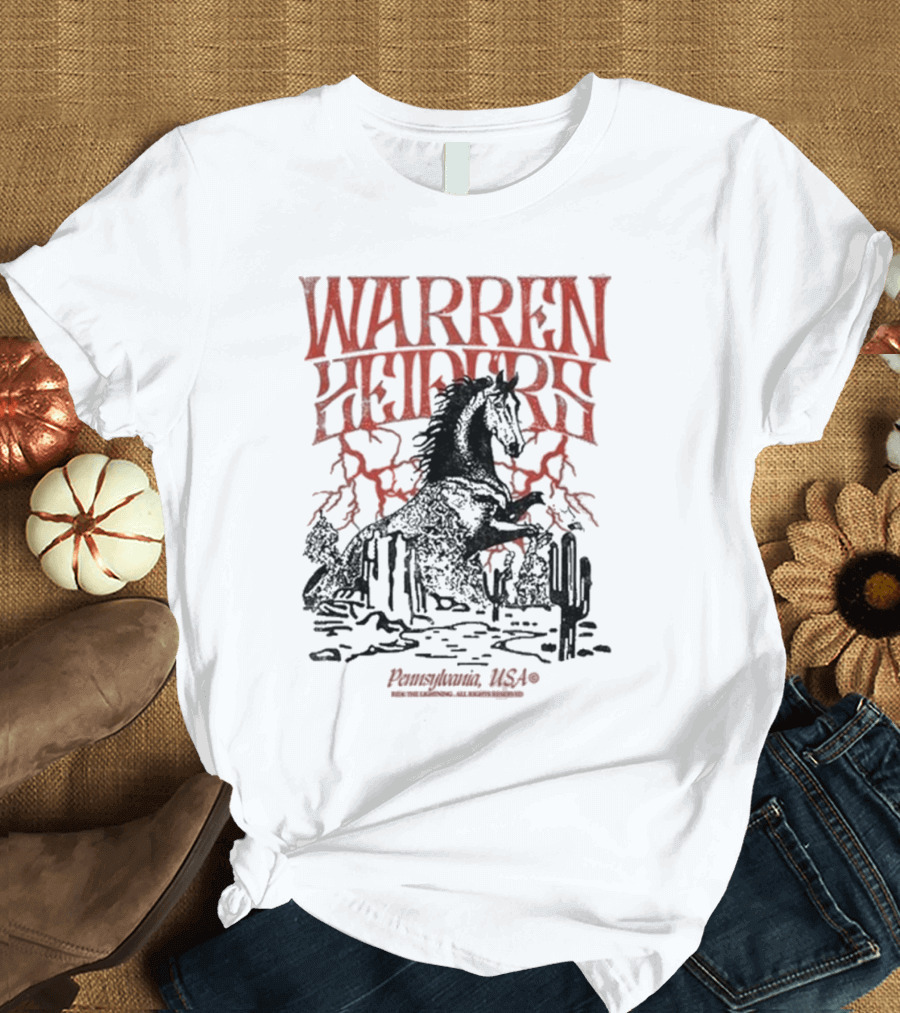 Warren Zeiders Lightning Cowboy Pennsylvania USA T-Shirt