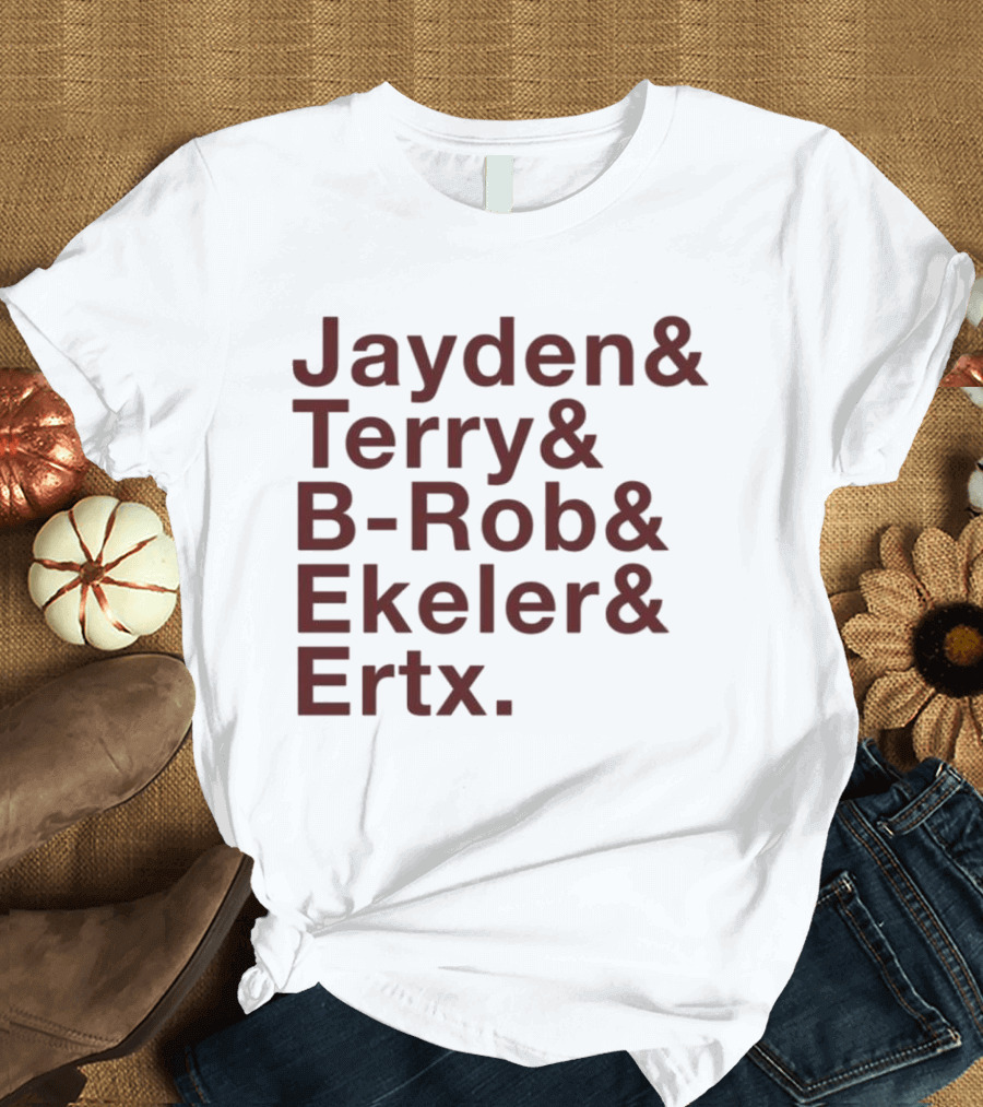 ``` Washington Ampersand Stars Jayden Terry B-Rob Ekeler Ertz ``` T-Shirt