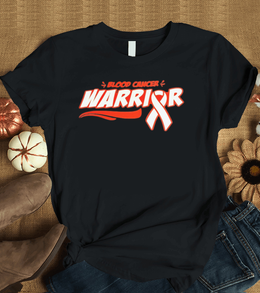 Blood Cancer Warrior Awareness Ribbon Strength Empowerment T-Shirt