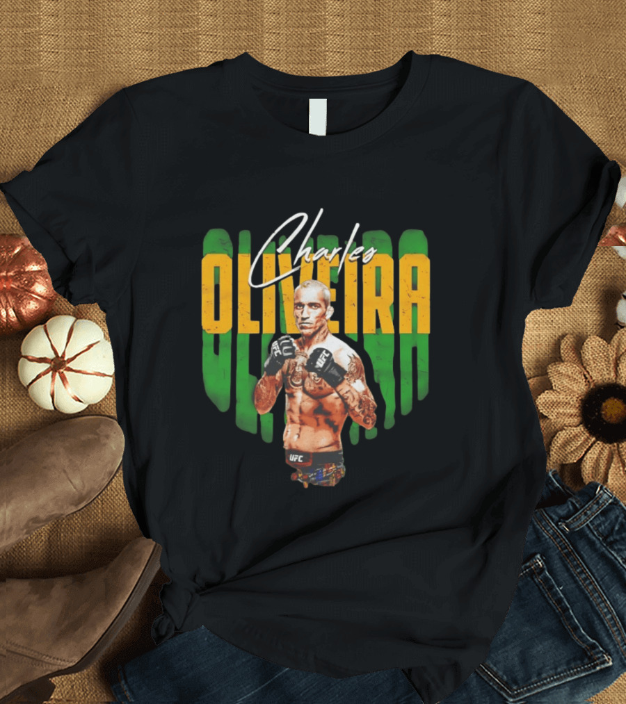 Charles Oliveira UFC Fighter Signature Pose T-Shirt