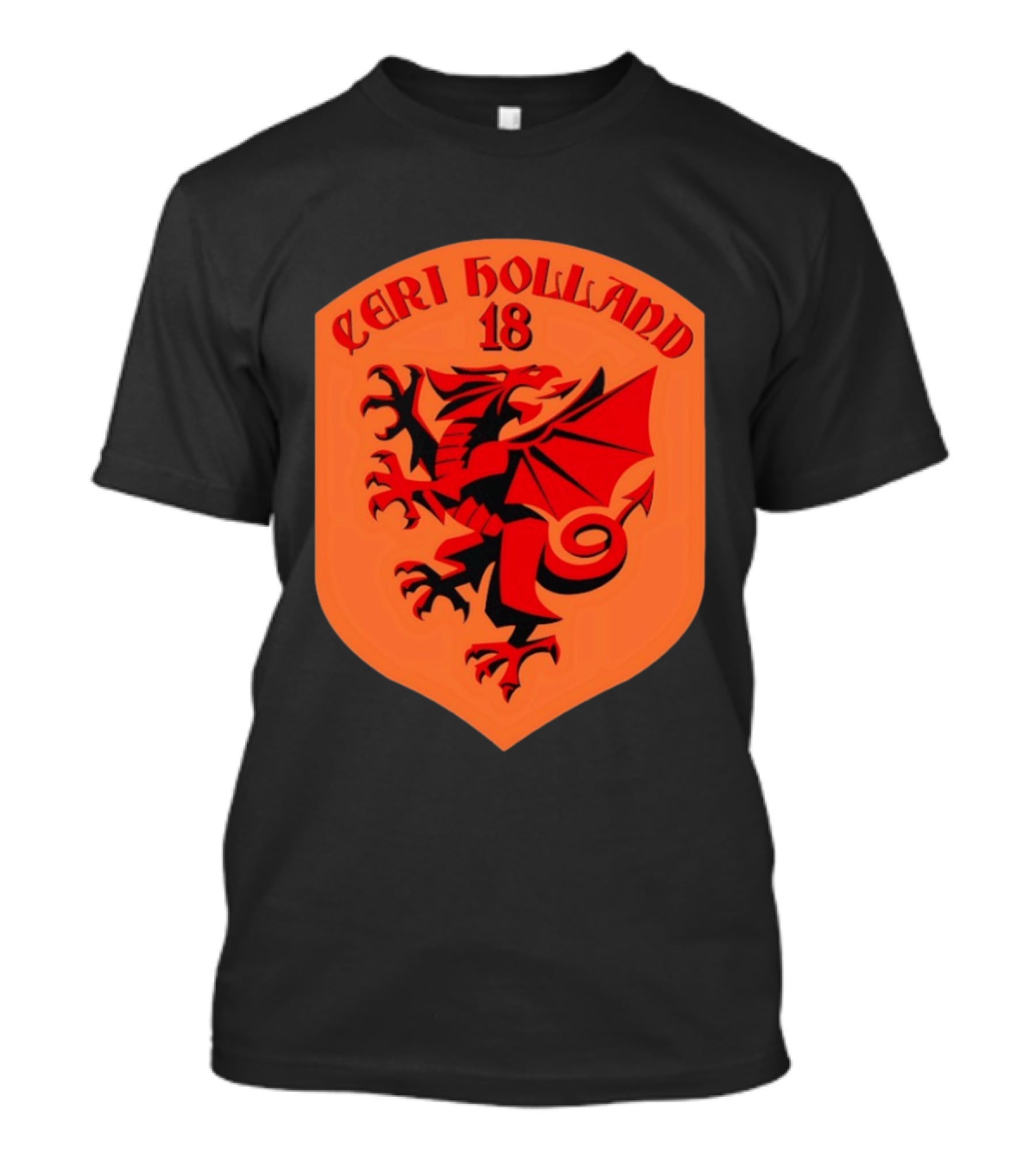 Ceri Holland 18 Red Dragon T-Shirt