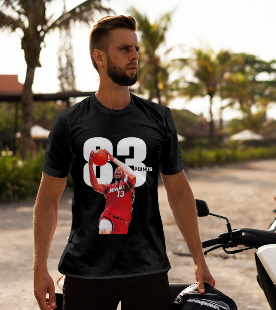 Bam Adebayo Miami 13 Scores 83 Points Passing Kobe Bryant's Single Game Record T-Shirt