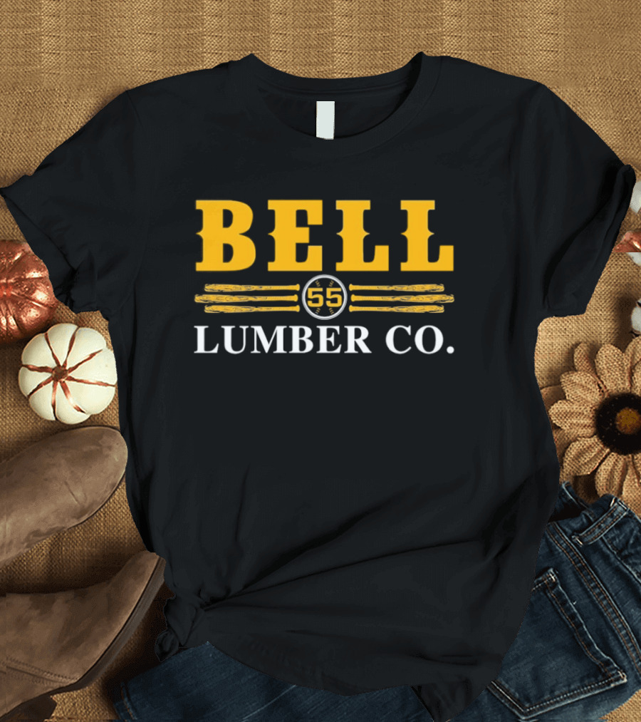 Bell Lumber Co 55 Vintage Style Timber Industry Heritage T-Shirt