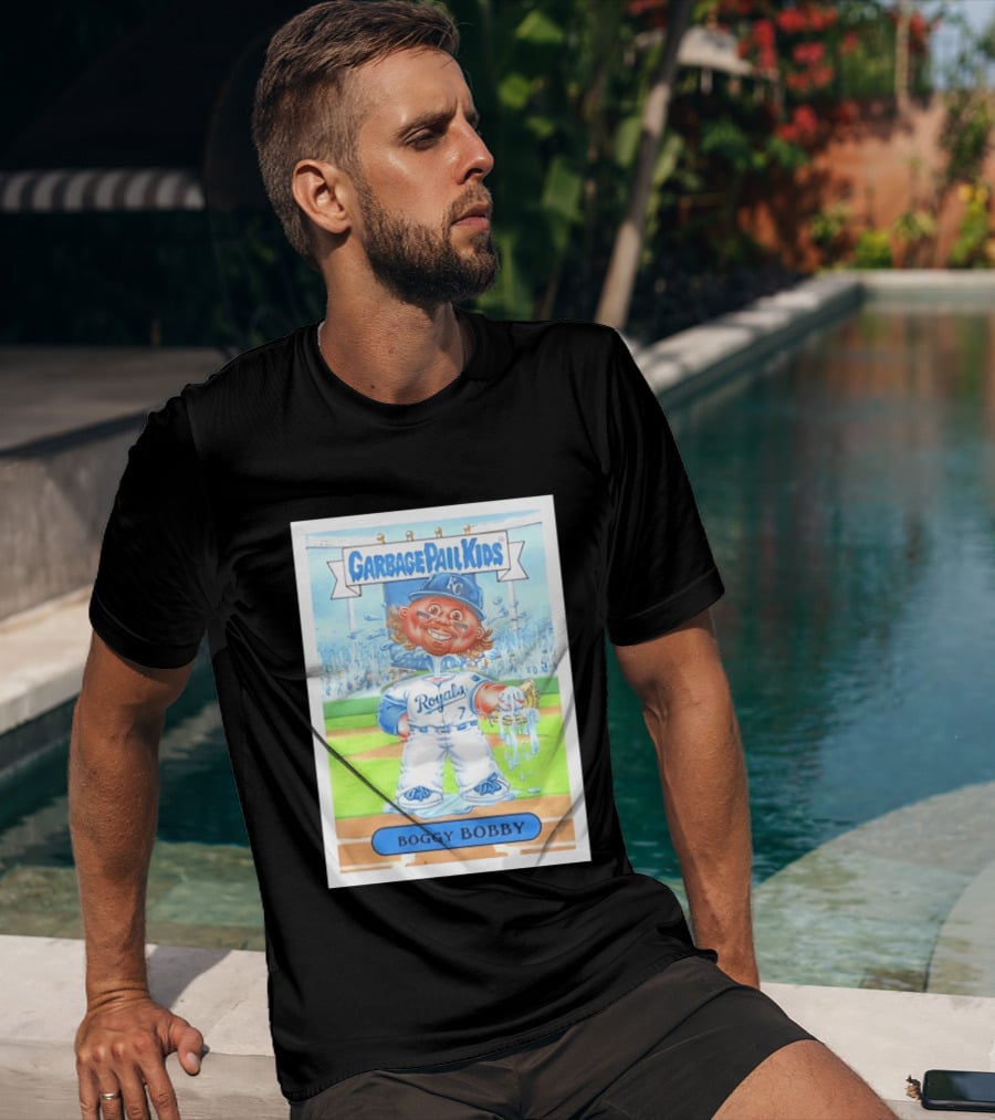 Garbage Pail Kids Boggy Bobby Royals KC Baseball Card T-Shirt