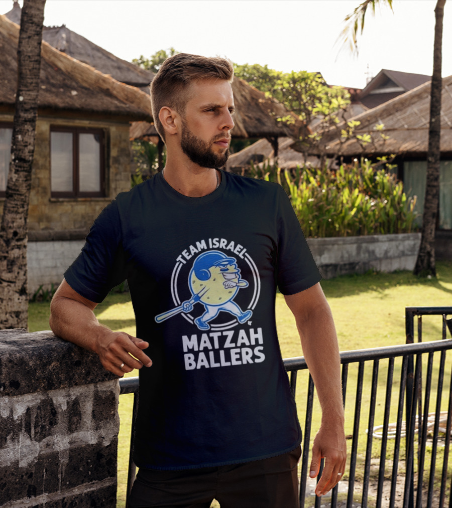 Team Israel Matzah Ballers Garrett Stubbs T-Shirt