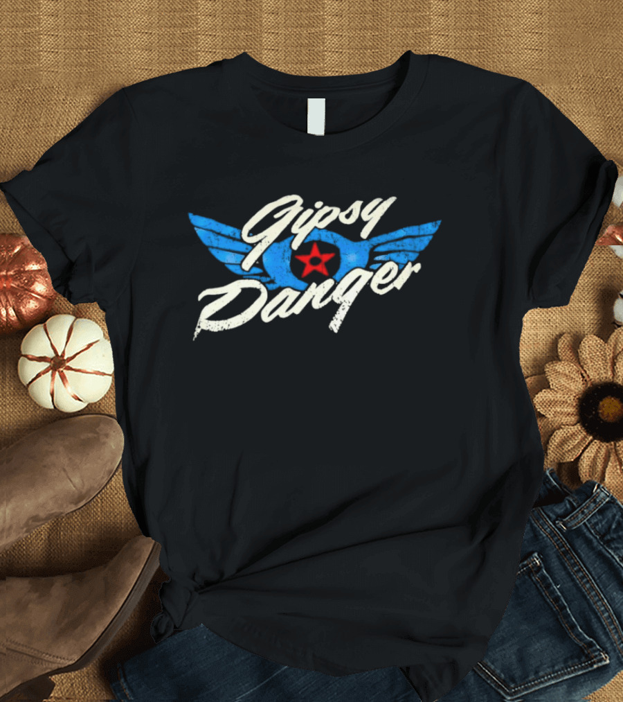 Gipsy Danger Blue Wings Red Star T-Shirt