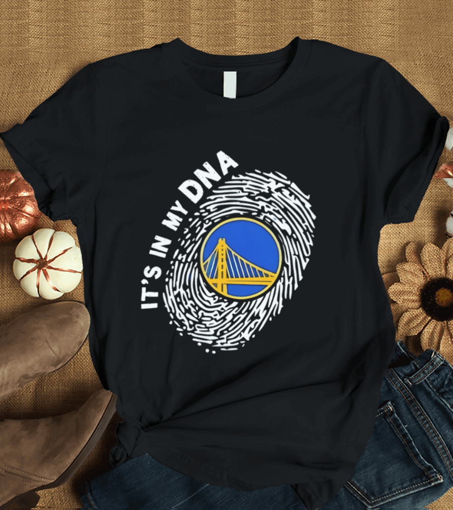 Golden State Warriors It's In My DNA Fingerprint Basketball T-Shirt