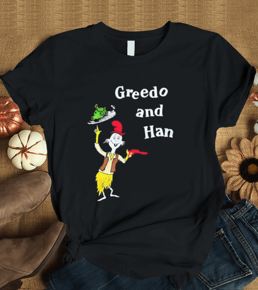 Greedo And Han Dr Seuss Blaster T-Shirt