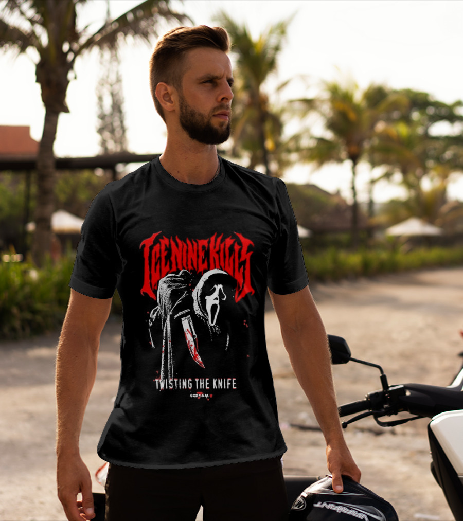 Ice Nine Kills Twisting The Knife Ghostface Scream 7 T-Shirt