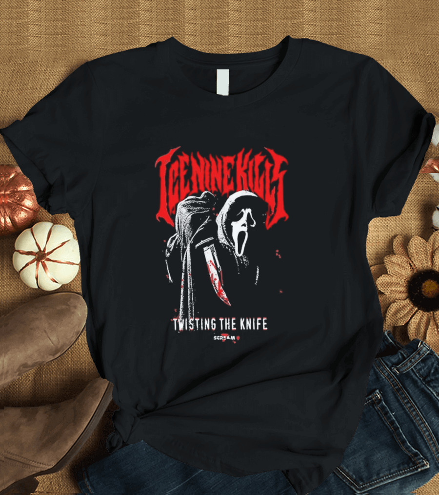 Ice Nine Kills Twisting The Knife Ghostface Scream 7 T-Shirt