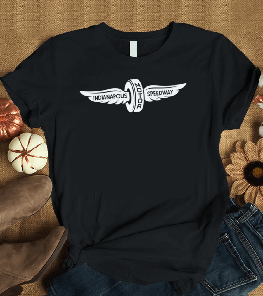 Indianapolis Motor Speedway St. Patrick's Day Winged Tire Racing Event T-Shirt
