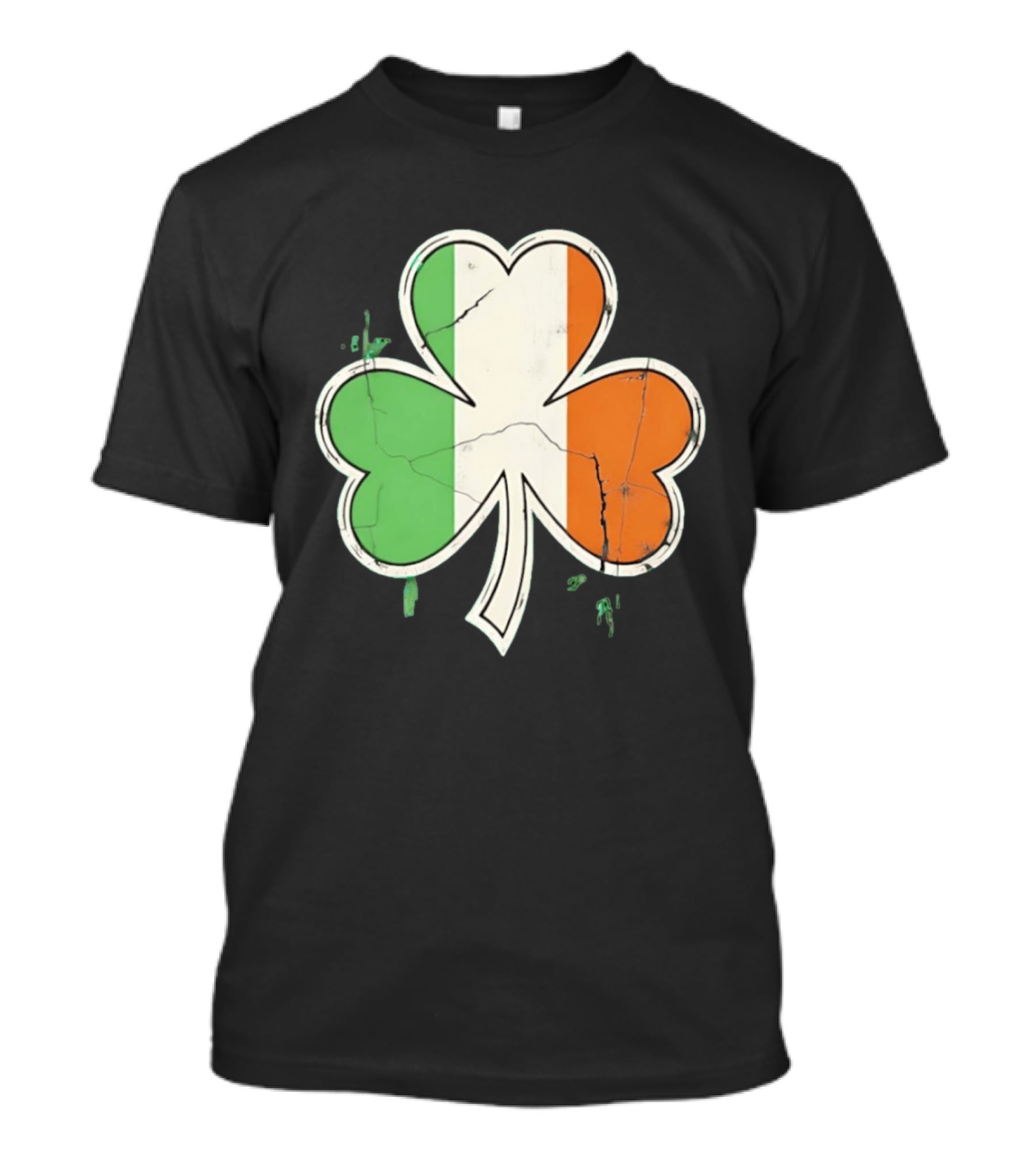 St Patrick's Day Shamrock With Italy Flag T-Shirt