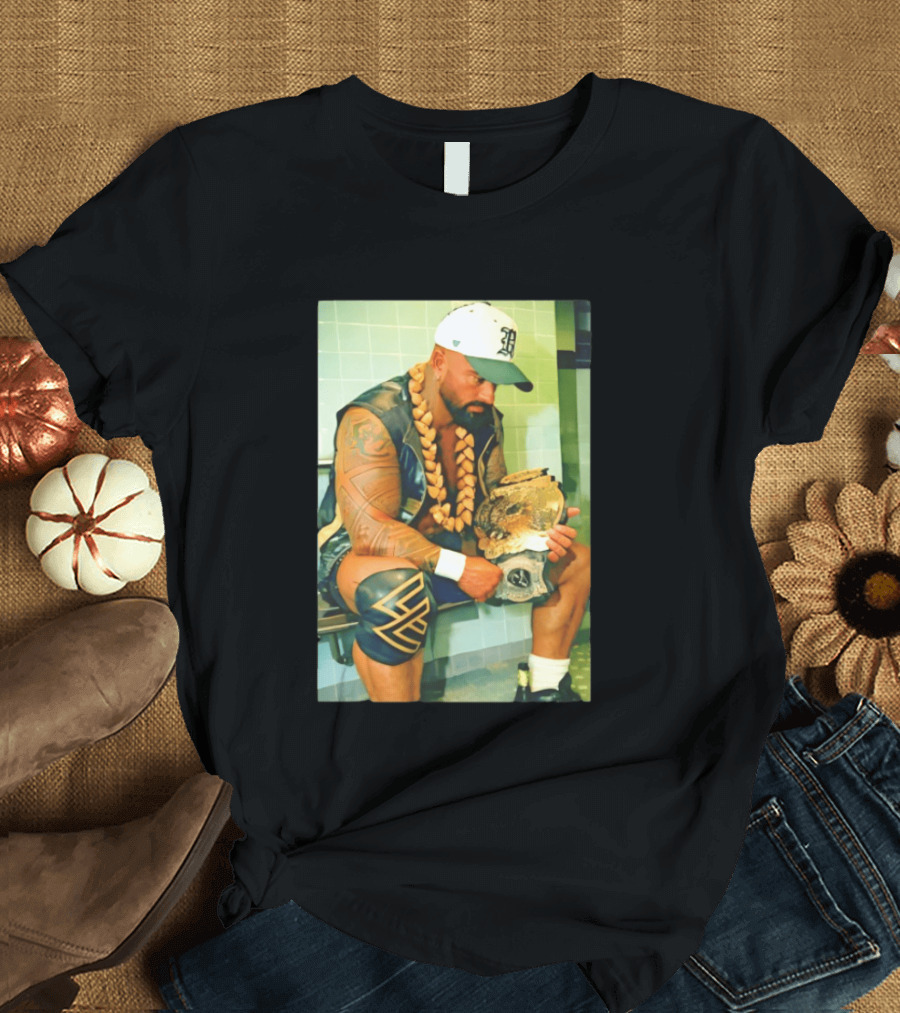 Kobe Carter Colby Carter Pro Wrestling Championship Belt And Beaded Necklace T-Shirt