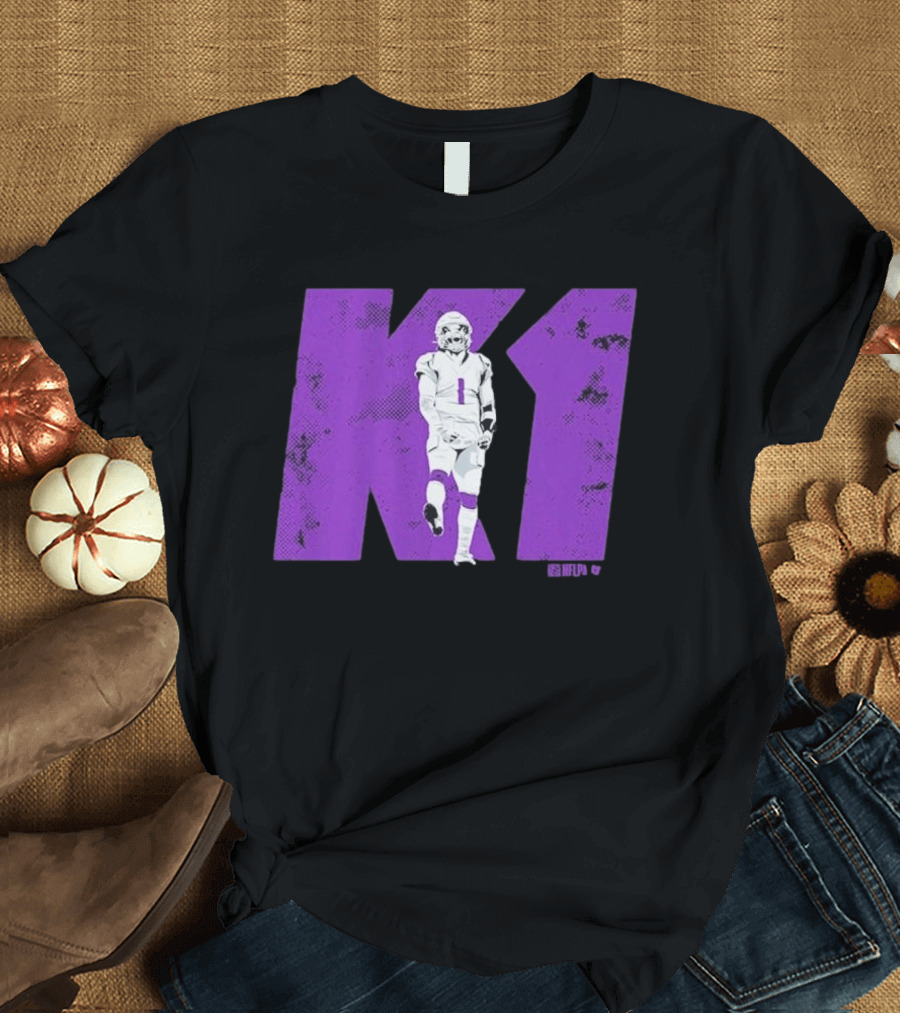 Kyler Murray K1 Purple Football Minnesota Player T-Shirt