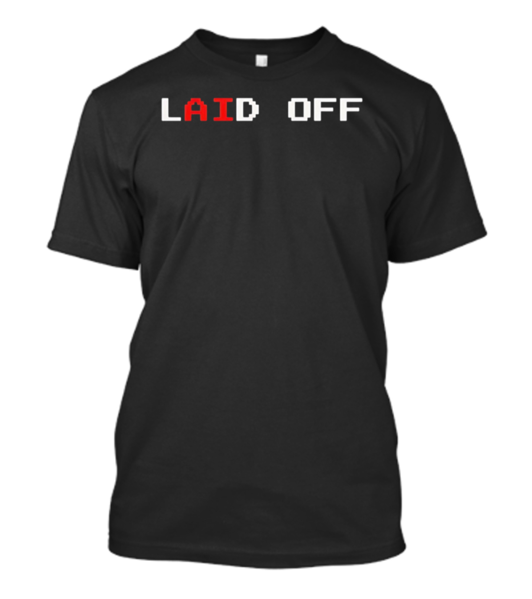 LAId Off Red And White T-Shirt