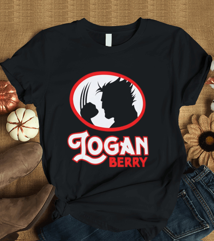 Logan Berry Marvel Wolverine Silhouette Claw T-Shirt