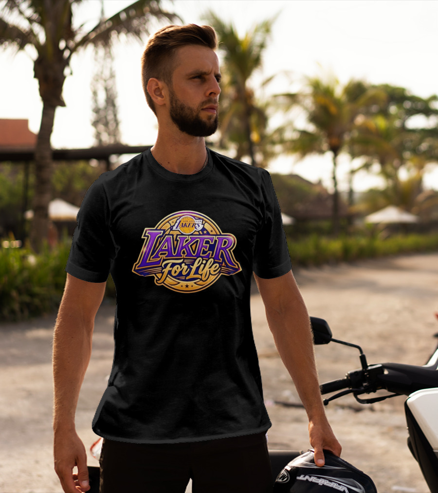Los Angeles Lakers Laker For Life Basketball Fan Gear T-Shirt
