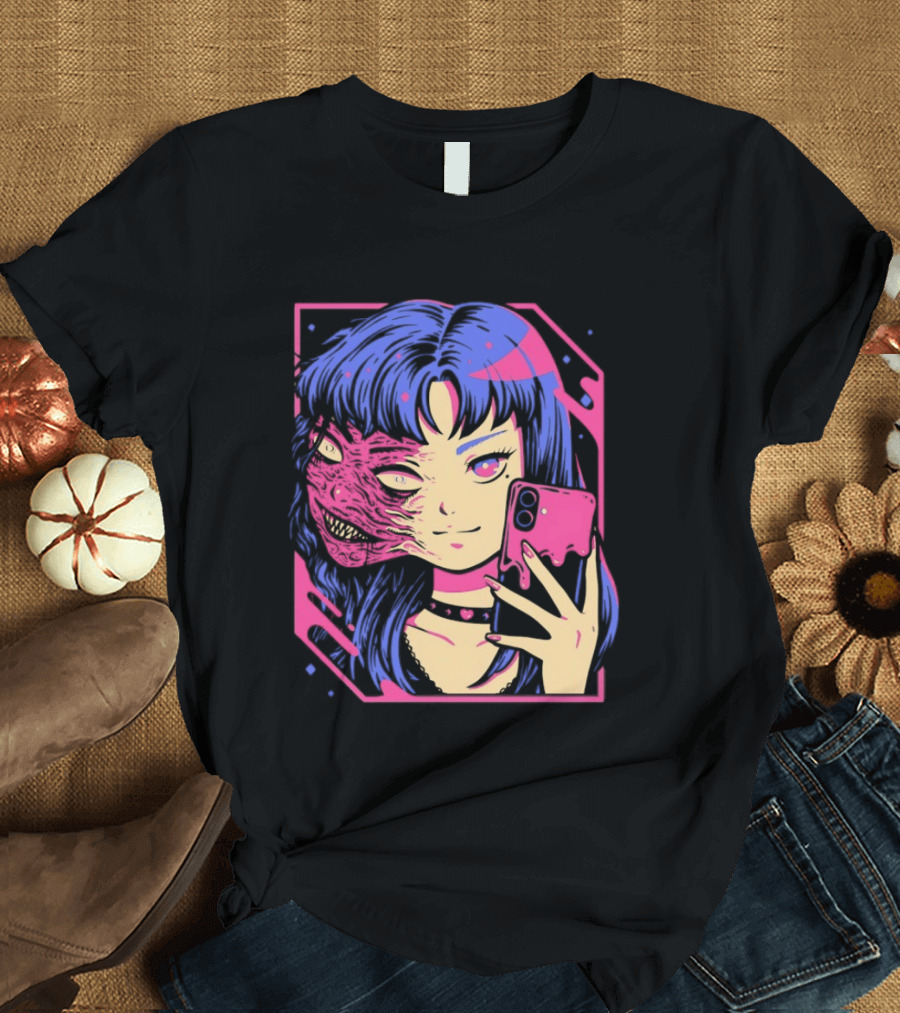 Love Me To Death Again Anime Zombie Aesthetic Pastel Goth T-Shirt