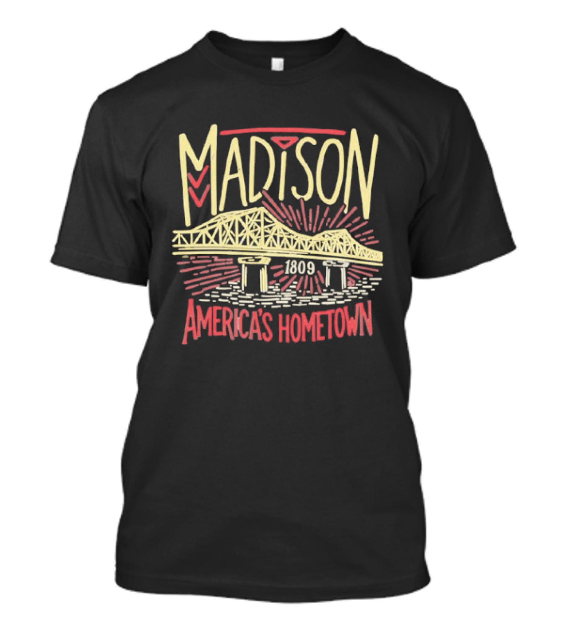 Madison 1809 America's Hometown Bridge T-Shirt