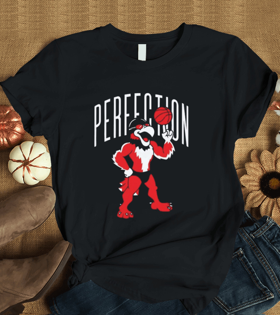 Miami RedHawks Perfection Basketball Bird T-Shirt