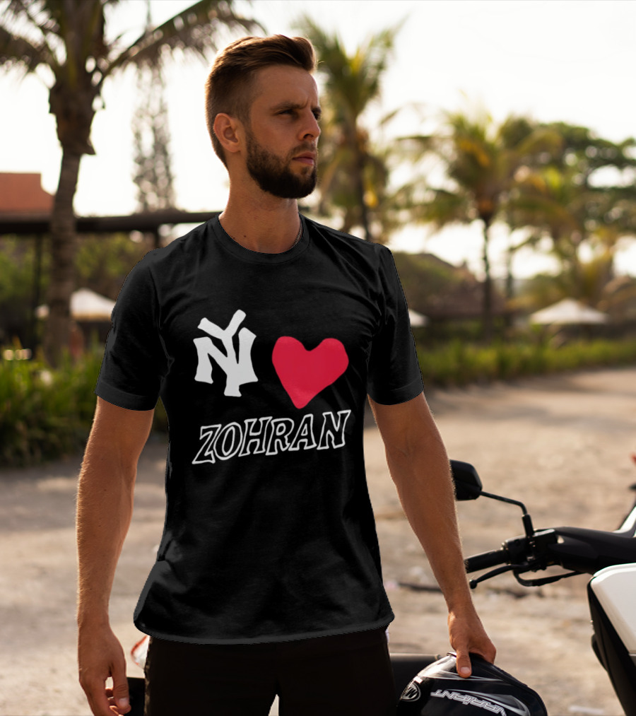 NY Yankees Heart Zohran T-Shirt