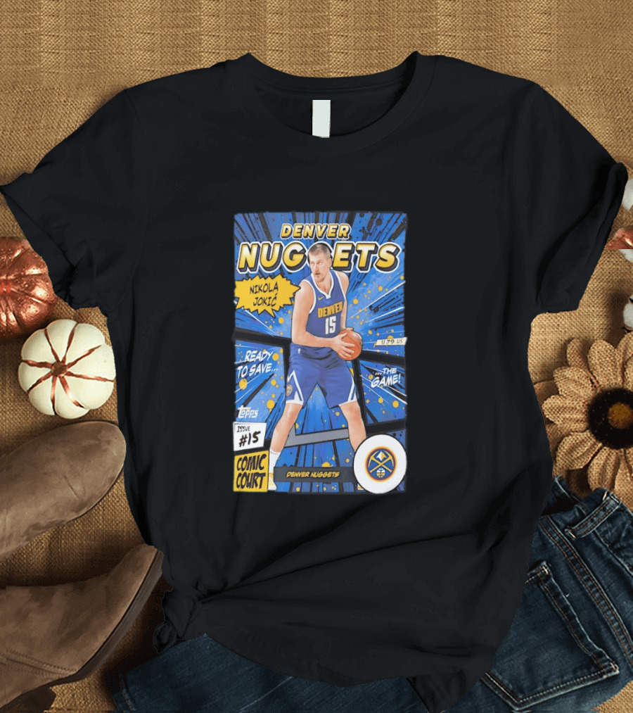 Denver Nuggets Nikola Jokic Comic Court Issue 15 T-Shirt