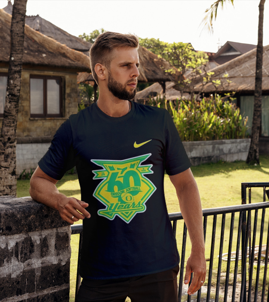 Nike Oregon Softball 60 Years Anniversary T-Shirt