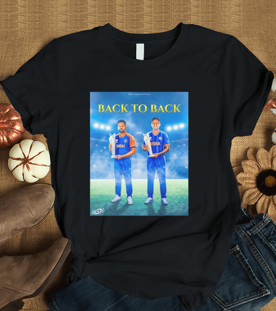 Back To Back India T20 World Cup Rohit Sharma Suryakumar Yadav T-Shirt